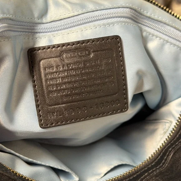 Coach Kristin y2K bag black leather with silver hardware and extra strap - Picture 8 of 12